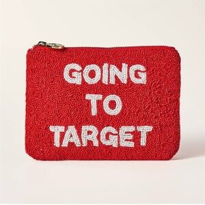 Red Beaded Pouch - Going to Target